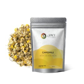 Spice Direct Camomile Herbal Tea – 100g | 100% Pure Egyptian Chamomile Flowers | Caffeine-Free Loose Leaf Tea | Sleep & Stress Support | 50 Servings in Resealable Pouch