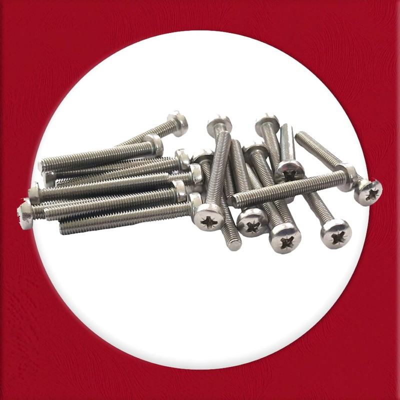 M6 x 70mm Pozi Pan Machine Screw Bolt - Made