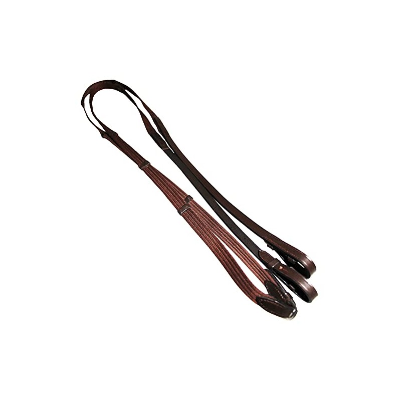 Continental Reins in Black or Brown (Brown, Pony 1/2")