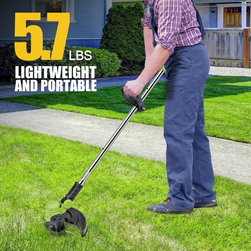 Cordless Weed Wacker Electric Weed Eater 12" 20V String Trimmer
