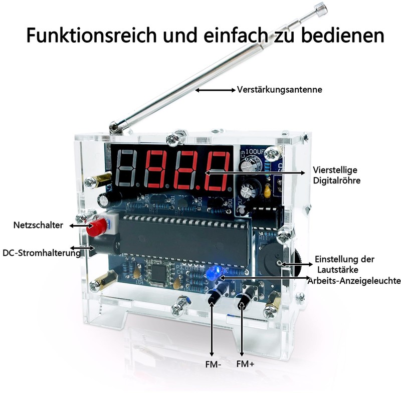 EIELE Soldering Project Kit Tuba Radio Beginner Exercise Kit DIY