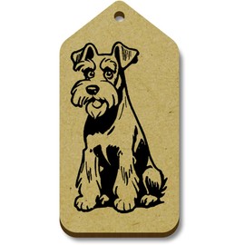 10 x 'Miniature Schnauzer Dog' 66mm x 34mm Gift Tags (TG00127018)