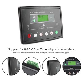 DSE6120 Deep Sea Generador electrónico Controlador Módulo Panel de control 0-10 V / 4-20mA presión de aceite Pantalla LCD, dinamo