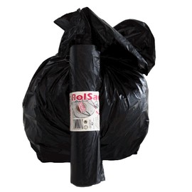 Rolsac - Cagliplast 10260 Rotolo con Fascetta Stampata, Nero, 55X70 cm, 420 gr, 30 Pezzi
