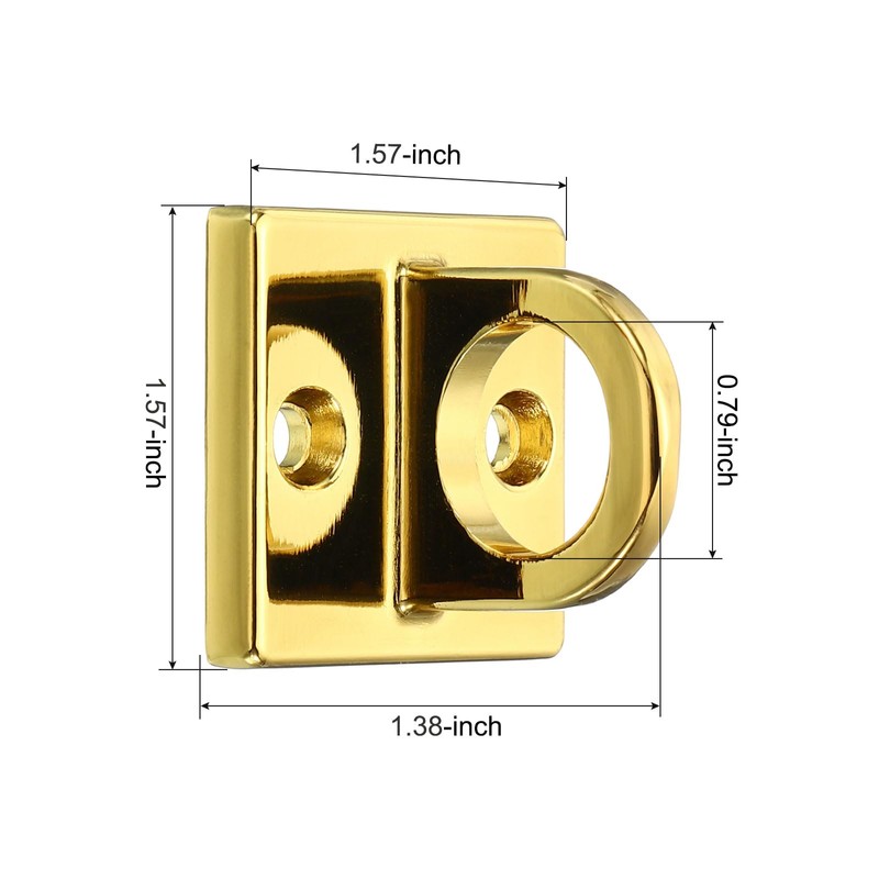 YOKIVE 2 Pcs Pad Eye Plate U Hooks, Metal Wall