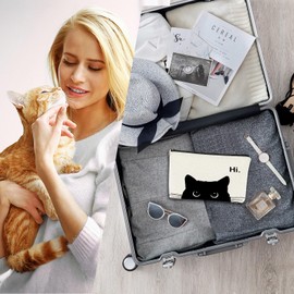 Cat Gifts for Women, Cat Lover Cosmetic Bag with Zipper, Makeup Tote Bag, Great Gifts Travel Shopping Pouch, Perfect Presents for Girls, Birthday Gift