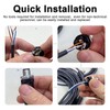 M12 Connector Cable 4 Pin Shielded Right Angle Waterproof Aviation