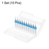 sourcing map 10pcs PCB Drill Bit Set 1/8" Shank 0.5mm