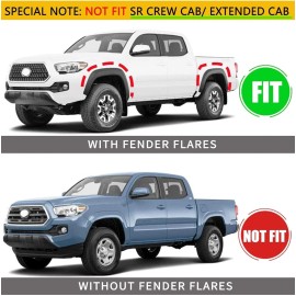 Unbranded 4 Pcs Front & Rear Splash Guards Mud Flaps Fit For Toyota Tacoma 2016-2021