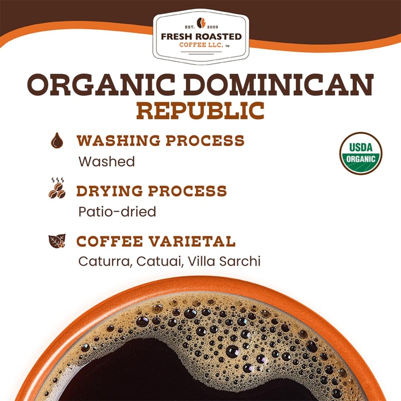 Fresh Roasted Coffee, Organic Dominican Republic | USDA Organic, Direct