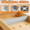 Blosssound 15 Pcs 5.12 Tall Drawer Divider Adjustable Drawer Organizer