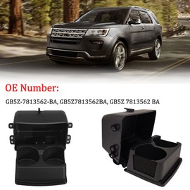 NOVAPARTS Rear Seat Center Console Cup Holder Black for 2011 2012 2013 2014 2015 2016 2017 2018 2019 Ford Explorer GB5Z7813562BA GB5Z-7813562-BA
