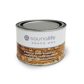 SaunaLife Sauna Wax, Sauna Wood Wax, 15.2oz (Black)