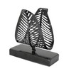 OwlGift Freestanding Modern Napkin Holder with Leaf Design, Tabletop Tissue