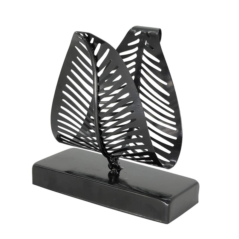 OwlGift Freestanding Modern Napkin Holder with Leaf Design, Tabletop Tissue