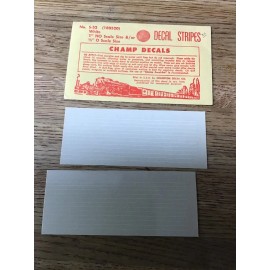 Champ Decals HO Champ Decals S-52 White Stripes
