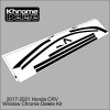 Avery Supreme Wrap 2017-2021 Honda CRV Window Trim Chrome Delete