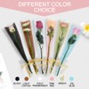 BEISHIDA 100 PCS Single Rose Sleeve Bouquet Bags Plastic Single