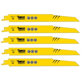 5 x SabreCut SCRS1110DF_5 225 mm 6 TPI (Teeth Per Inch) S1110DF Fast Wood and Metal Cutting Floating Sabre Saw Blades Compatible with Bosch Dewalt Makita and Many Others