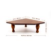 Wood Corner Counter Shelf Framehouse Decorative Tray Stand for Kitchen