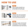 AMZFINE 2x4 Door Barricade Brackets Heavy Duty 4pcs Door Bar
