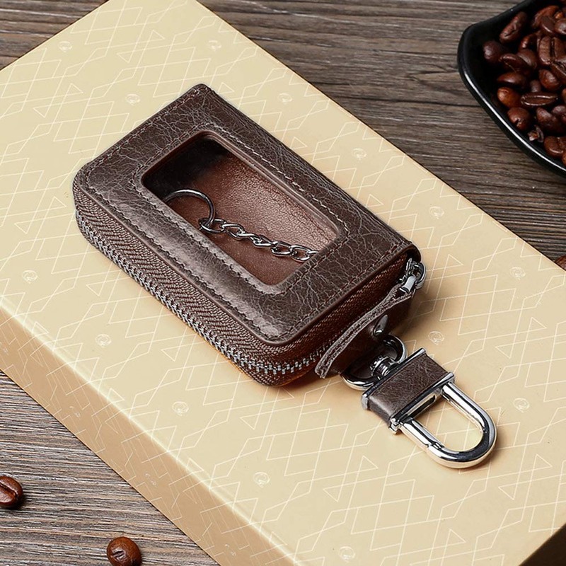 Bakun - Funda de piel para llave de coche, con
