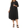 Pastel by Vivienne Women's Plus Size Swing Dress – 3/4