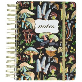 C.R. Gibson Twin Wire Journal with Gold Foil Accents - Forage - 480 Pages, Lined, Grid, and Blank Interior, Elastic Band Closure (MJN2-25098)
