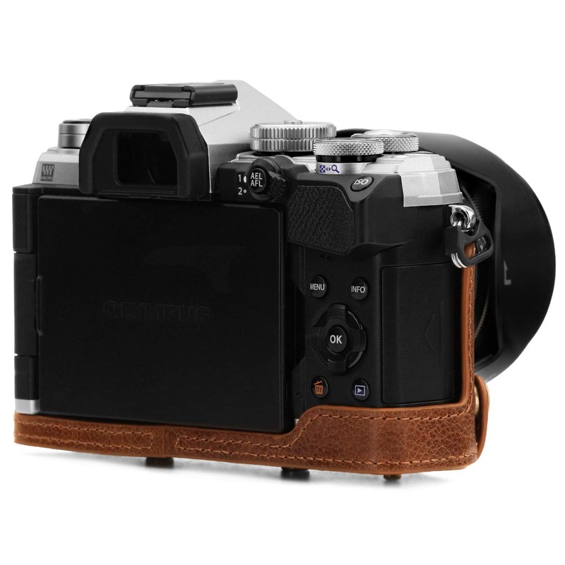 MegaGear Ever Ready MG1863 Brown Genuine Leather Camera Case Bag