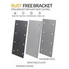 6 Pcs Heavy Duty Straight Mending Plate, 9.25" x 4.5"
