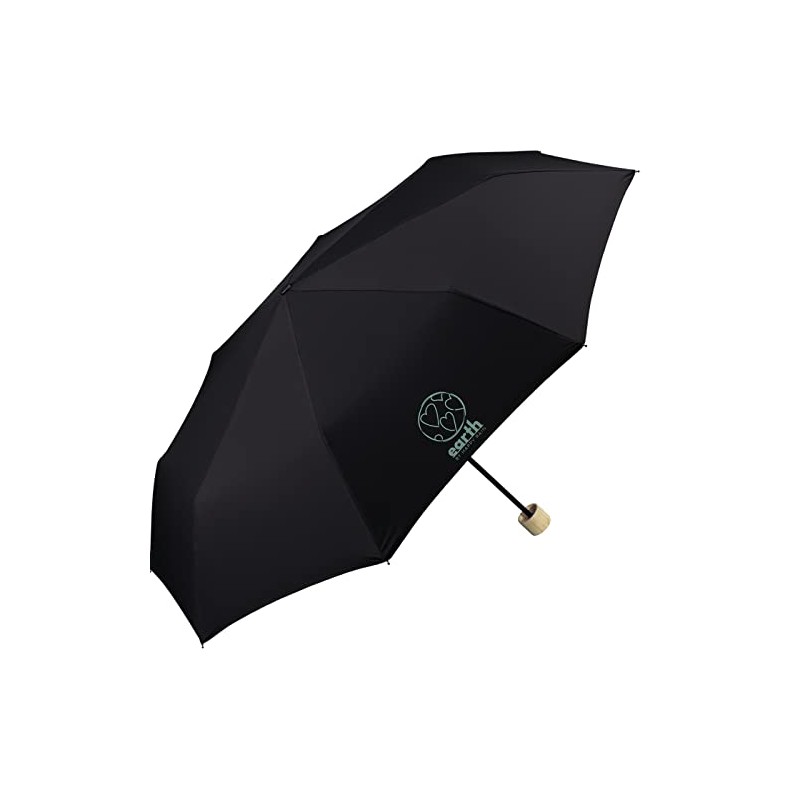 Happy Rain Pocket Umbrella Super Mini Earth, black