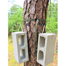 bwd Bow/Gear Combo Hanger - Ultimate Bow Hanger & 3 Wide Gap Gear Hangers - No Wobble, Lasts a Lifetime - 300 lb Capacity - Tree Mount - Minimalist Style