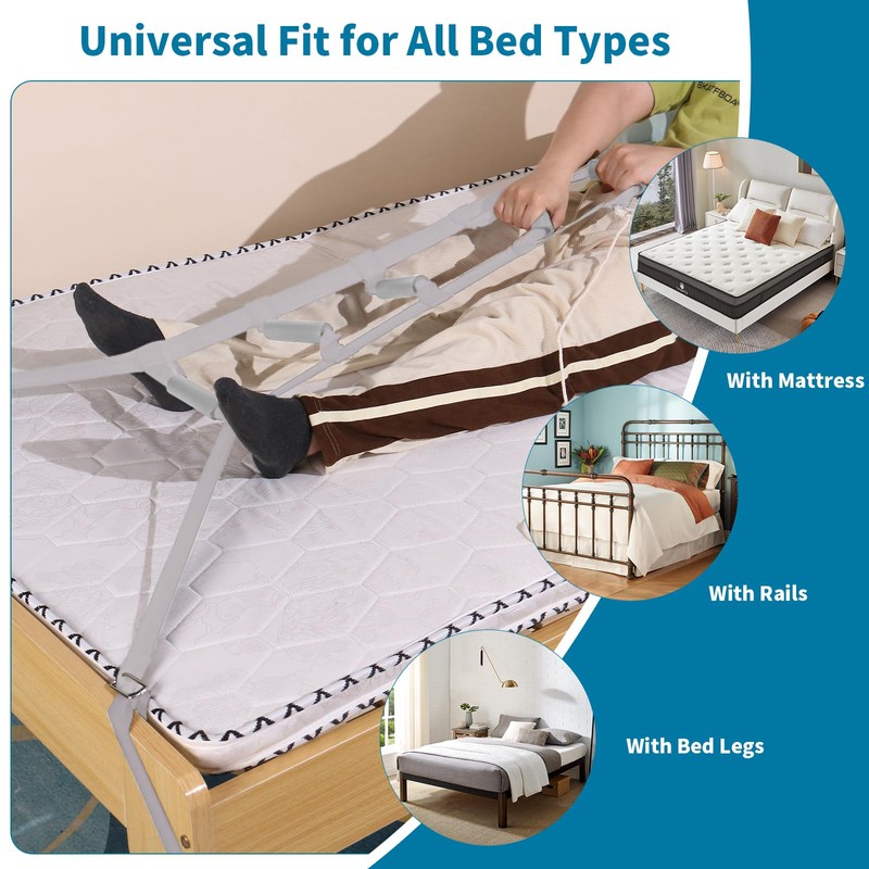 ZUEXT Bed Ladder Assist 160 inch Grey Pull Up Assist