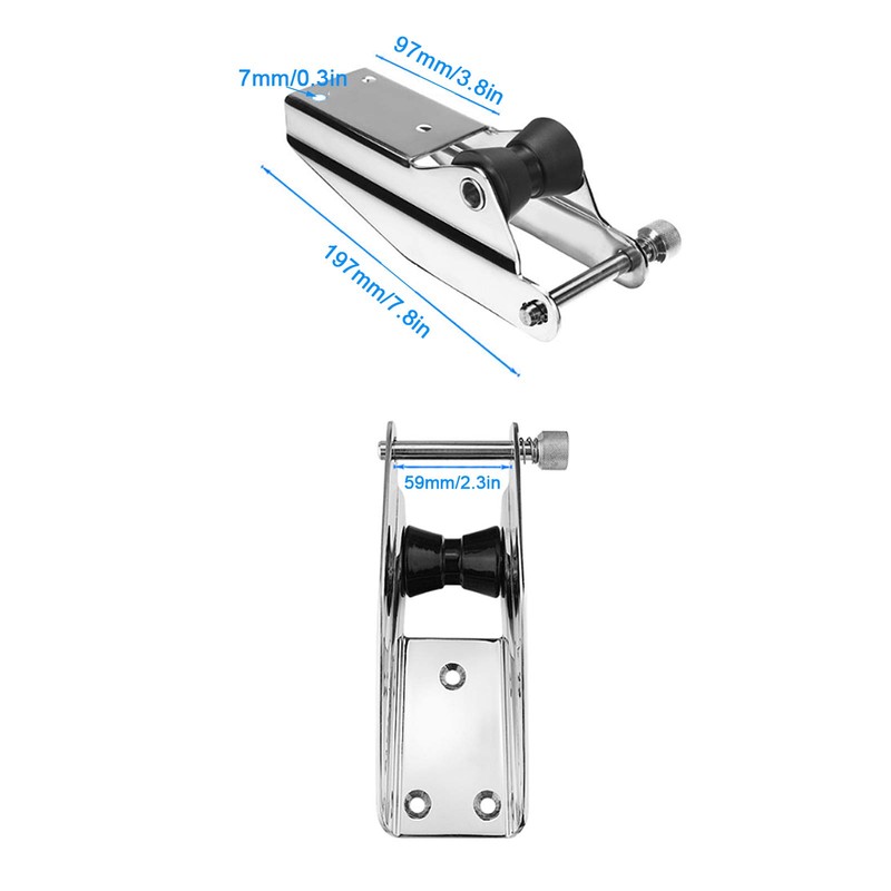 Anchor Roller for Boats, 7.88 Inch Anchor Roller with Fixed