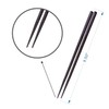 TOTKEN Chopsticks, 5 Pairs Reusable Black Dishwasher Safe Non-Slip Chopsticks