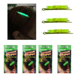 60 Pasador Cabello Cyalume Lightstick 1.5in Accesorio Fiesta                                                                                          