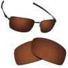 Alphax Dark Brown Polarized Replacement Lenses for Oakley Square Wire