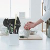 Kokubo Kogyo KK-392 Kitchen Tool Stand White HAUS Cutlery Holder