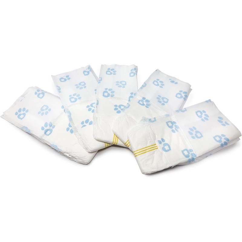 Male Wraps, Disposable Dog Diapers, 1-Tab Small, 72 Count -