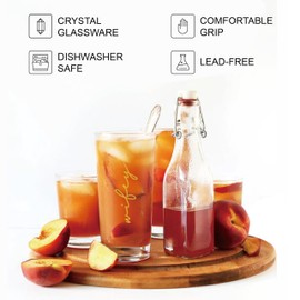 Wedding Gifts for Couples,Hubby & Wifey Wedding Highball Glasses,Drinking Glasses 10 Oz,Unique Gift for Engagement,Wedding, Honeymoon, Newly-Married Anniversary