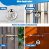 Travate Keyed Alike Disc Padlock, 6PCS Stainless Steel Discus Lock