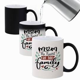 Funny Gifts for Mom, Wife, Mother, Women, Grandma, White Elephant Gifts, Message Appears as it Heats, Novelty Gift for Mother's day, Christmas, Anniversary, Birthday, Valentines - Mom coffee Cup