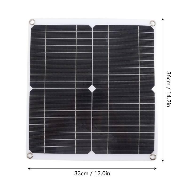 Solar Panel Kit 20W 12V Monocrystalline IP65 Waterproof DIY Solar
