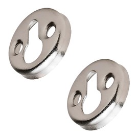 Gedotec Capsule Bed Fitting for Drilling Furniture Connector Steel Bed Connector without Hanging Lock | Lens Head Fitting with Diameter 30 mm | Made in Germany | Pack of 2 - Insertion Fitting for Screws