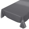Oilcloth Tablecloth Oilcloth Washable Tablecloth Plain Gloss Plain Anthracite Cut