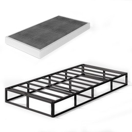 THEOCORATE 7 Inch Twin Box Spring, Metal High Profile Spring, Heavy Duty Mattress Foundation, Easy Clean Cover, Quiet, Non-Slip, Simple Assembly