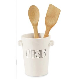 Mud Pie UTENSIL CROCK SET (Utensils Included)
