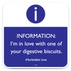 Brainbox Candy - Funny 'Forbidden Love Coaster' - Small Gift