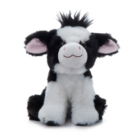 The Petting Zoo Cow Stuffed Animal Plushie, Gifts for Kids, Wild Onez Babiez Farm Animals, Cow Plush Toy 6 inches