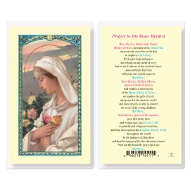 Prayer to The Rosa Mystica Laminated Holy Cards, 25-Count Value Pack